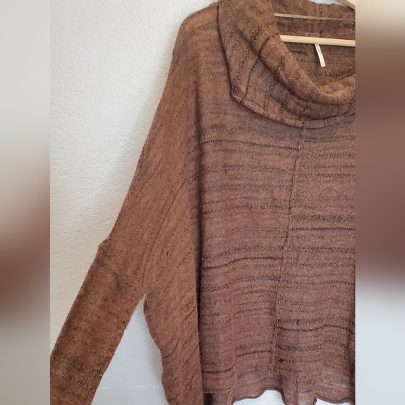Free People Banana Split Cowl Neck Wool Blend Knit Sweater Size XS - Picture 5 of 8